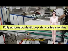 Vollautomatische Plastikbecher-Cim-Curling-Maschine