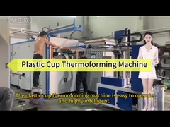 Vollautomatische Thermoformmaschine für Kunststoffbecher