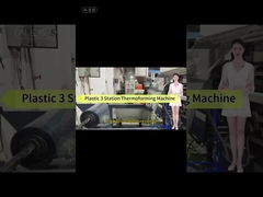 Vollautomatische 3-Stationen-Thermoformmaschine für Kunststoff
