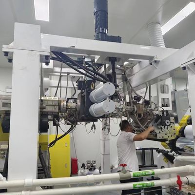 Gebrauchtes Hochgeschwindigkeits-PET-Kunststoffextruder mit variable Geschwindigkeitsantrieb