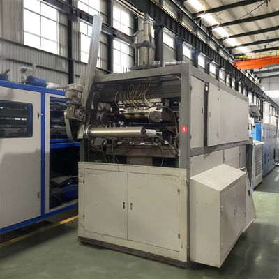 Vollautomatische Einwegmaschine zur Thermoformung von Plastikbechern mit 8000 kg Gewicht und 7,5 kW Heizleistung