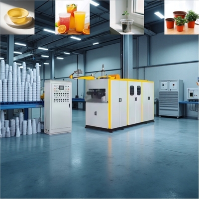 Günstige hochwertige Kunststoffbecher-Thermoformmaschine